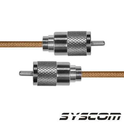 EPCOM INDUSTRIAL SUHF-142-UHF-60 Cable Coaxial RG-142/U de 60 cm, con conectores UHF Macho a UHF Macho (PL-259).