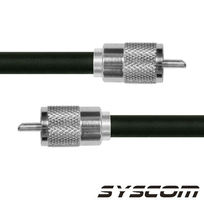 EPCOM INDUSTRIAL SUHF-214-UHF-180 Cable Coaxial RG-214/U de 180 cm, con conectores UHF Macho a UHF Macho (PL-259).